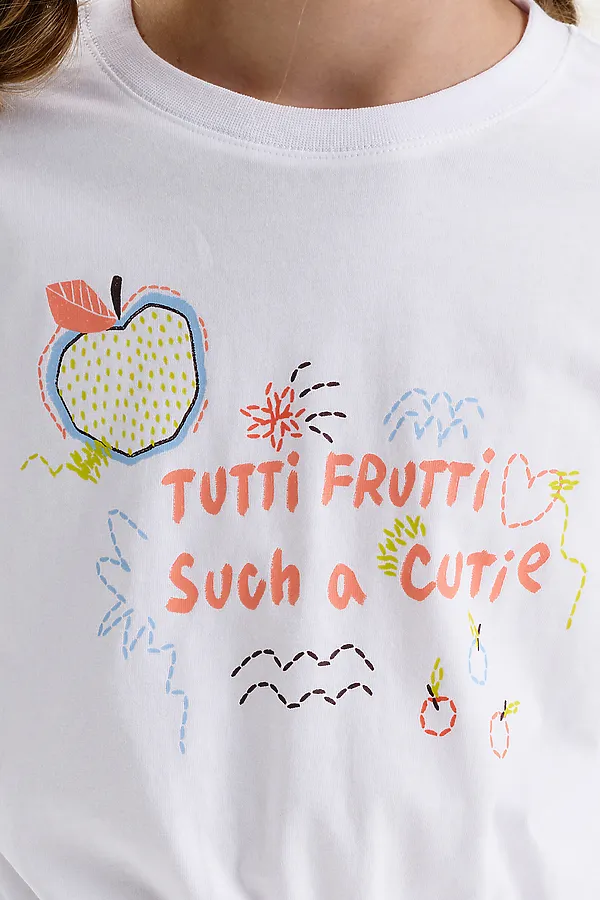 Футболка-топ для девочек PELICAN, белый - фото 2