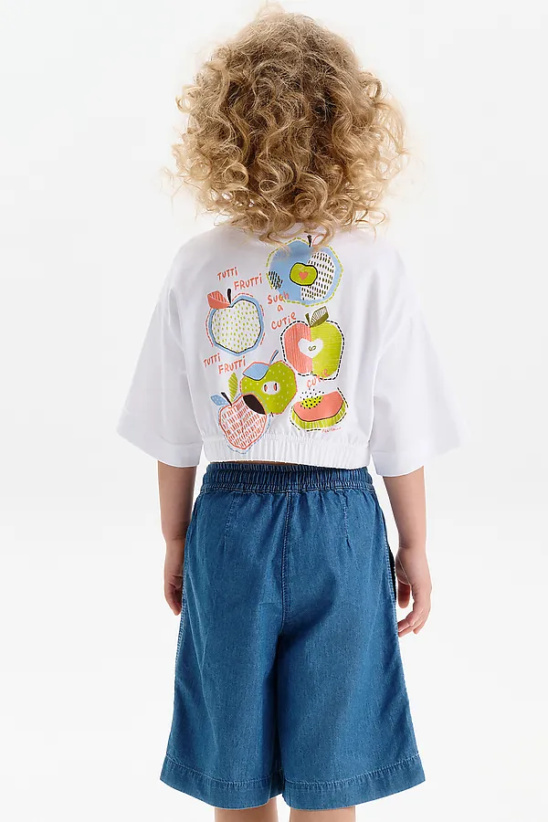 Футболка-топ для девочек PELICAN, белый - фото 2