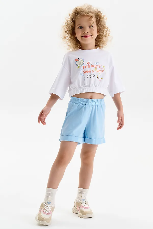 Футболка-топ для девочек PELICAN, белый - фото 2