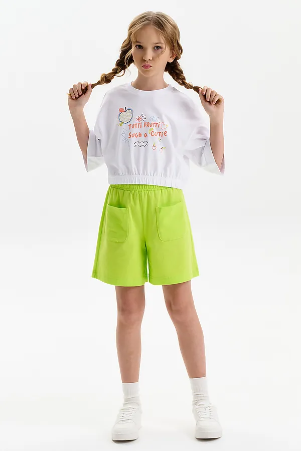 Шорты для девочек PELICAN, кислотный - фото 2