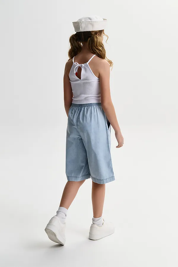 Шорты для девочек PELICAN, голубой - фото 2