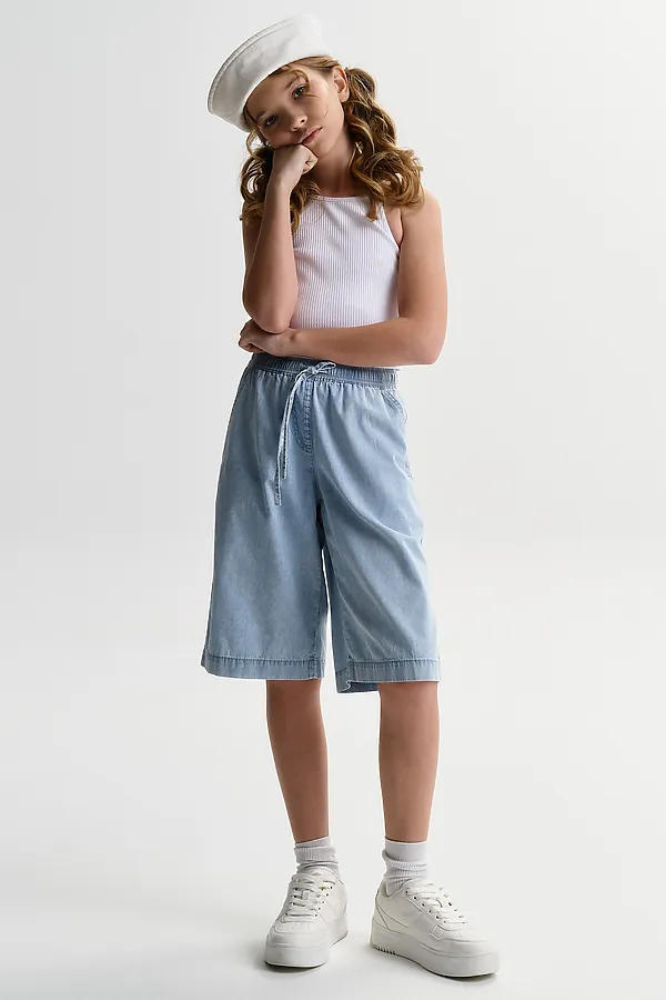 Шорты для девочек PELICAN, голубой - фото 2