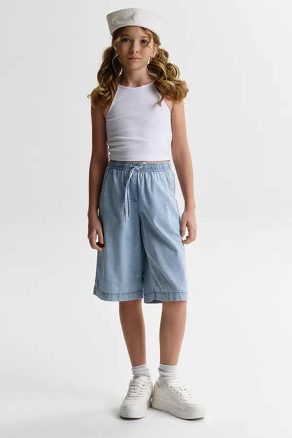 Шорты для девочек PELICAN, голубой - фото 2