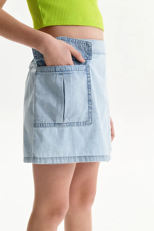 Шорты для девочек PELICAN, голубой - фото 2