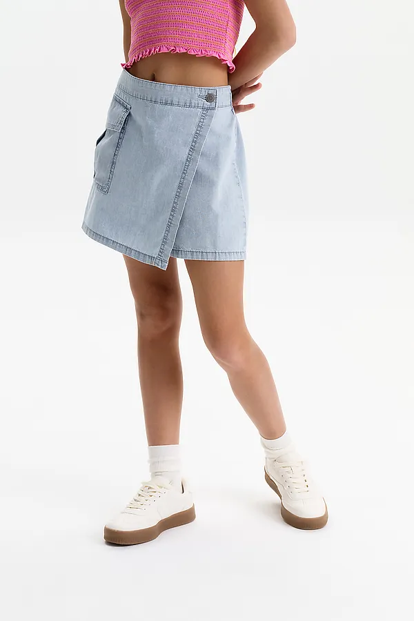 Шорты для девочек PELICAN, голубой - фото 2