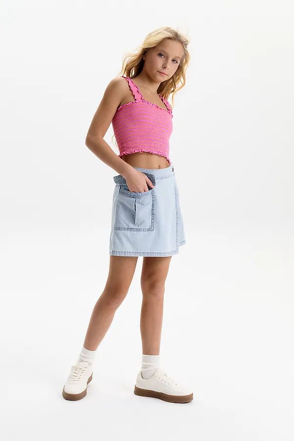 Шорты для девочек PELICAN, голубой - фото 2