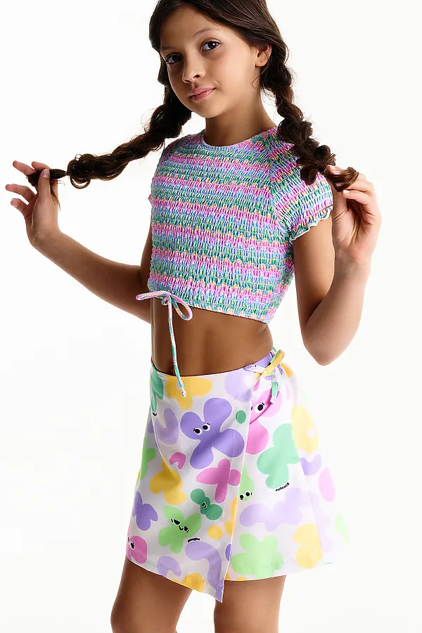 Шорты купальные для девочек PELICAN, молочный - фото 2