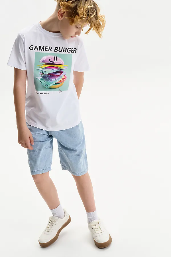 Футболка для детей PELICAN, белый - фото 2