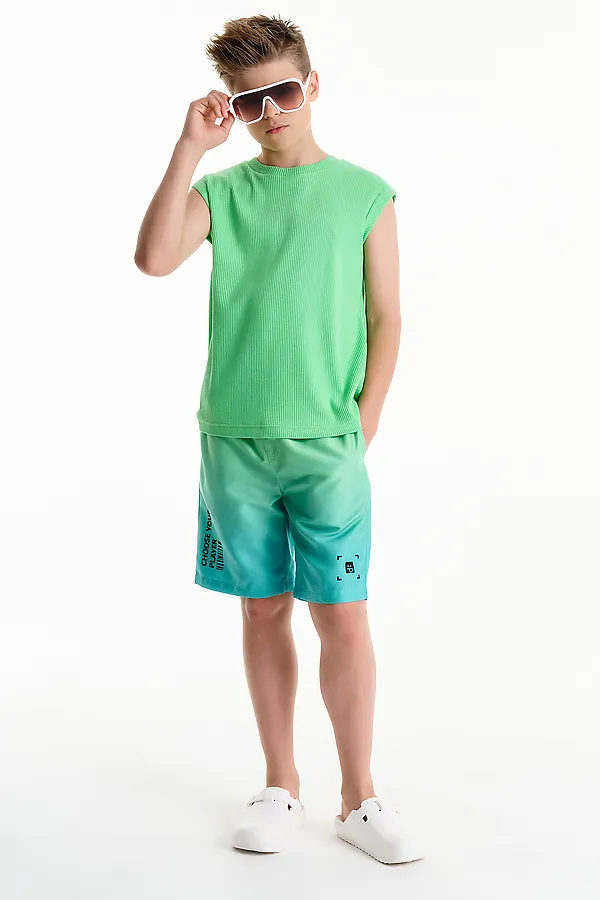 Шорты купальные для мальчика PELICAN, салатовый - фото 2