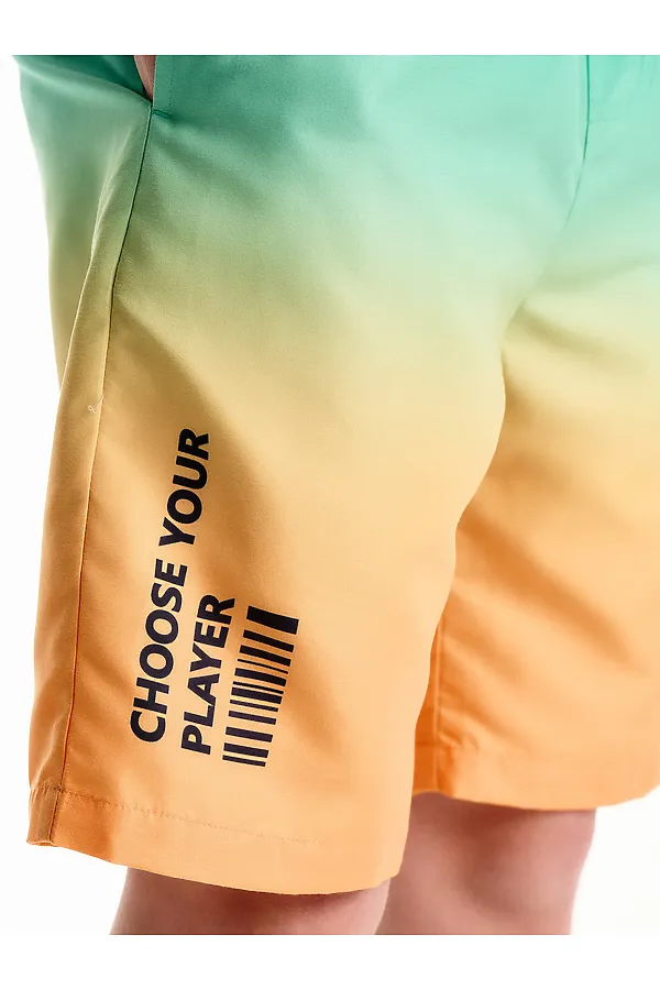 Шорты купальные для мальчика PELICAN, лазурный - фото 2