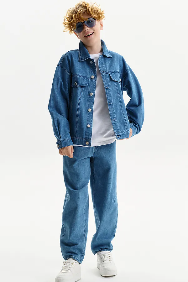 Брюки для мальчиков PELICAN, джинс - фото 2