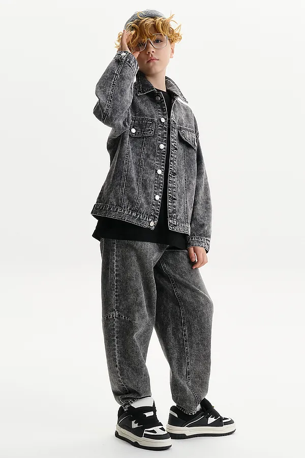 Брюки для мальчиков PELICAN, графит - фото 2