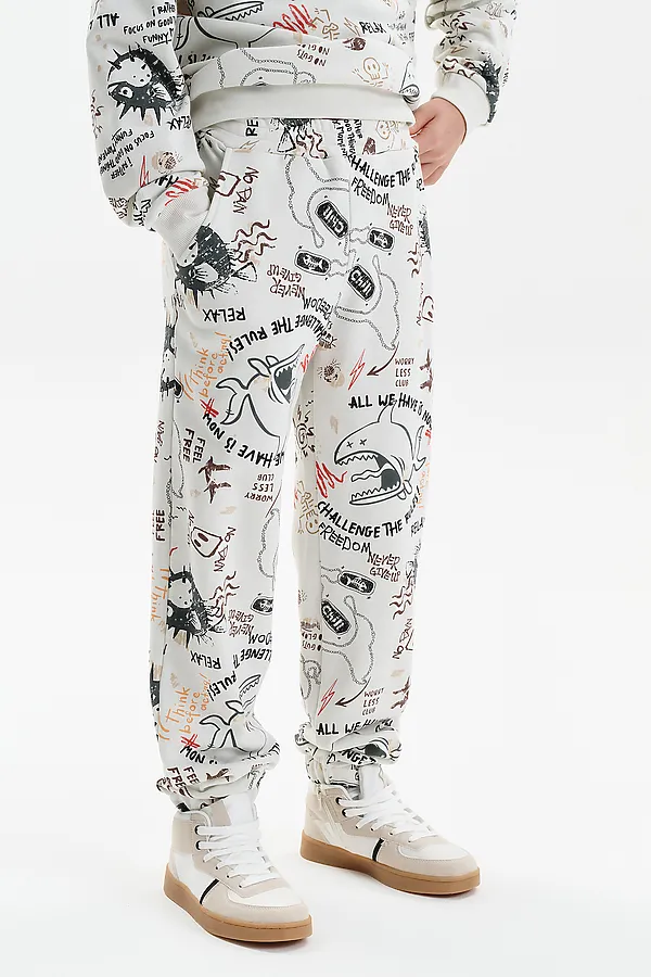 Брюки для мальчиков PELICAN, молочный - фото 2