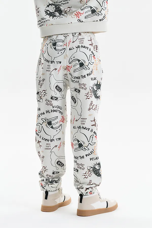 Брюки для мальчиков PELICAN, молочный - фото 2