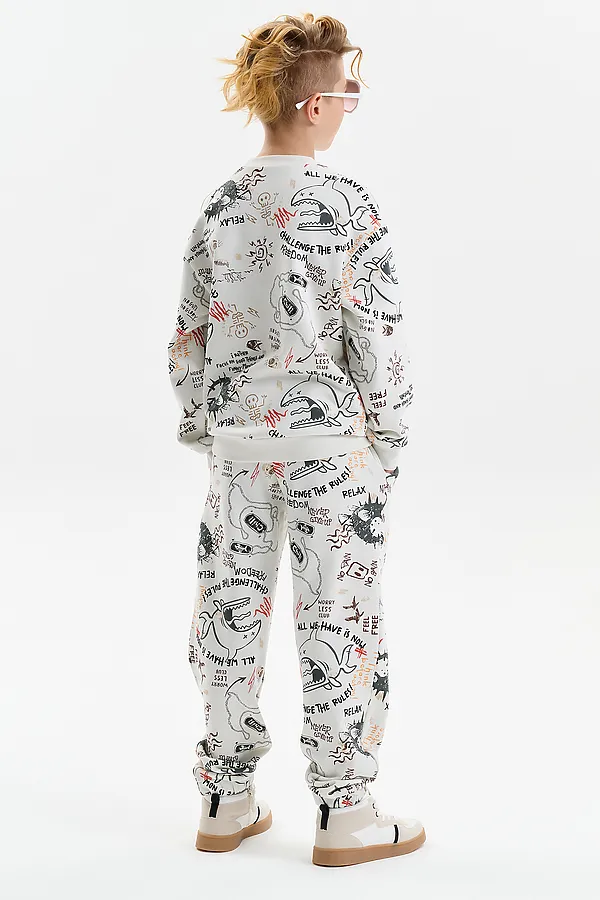 Брюки для мальчиков PELICAN, молочный - фото 2