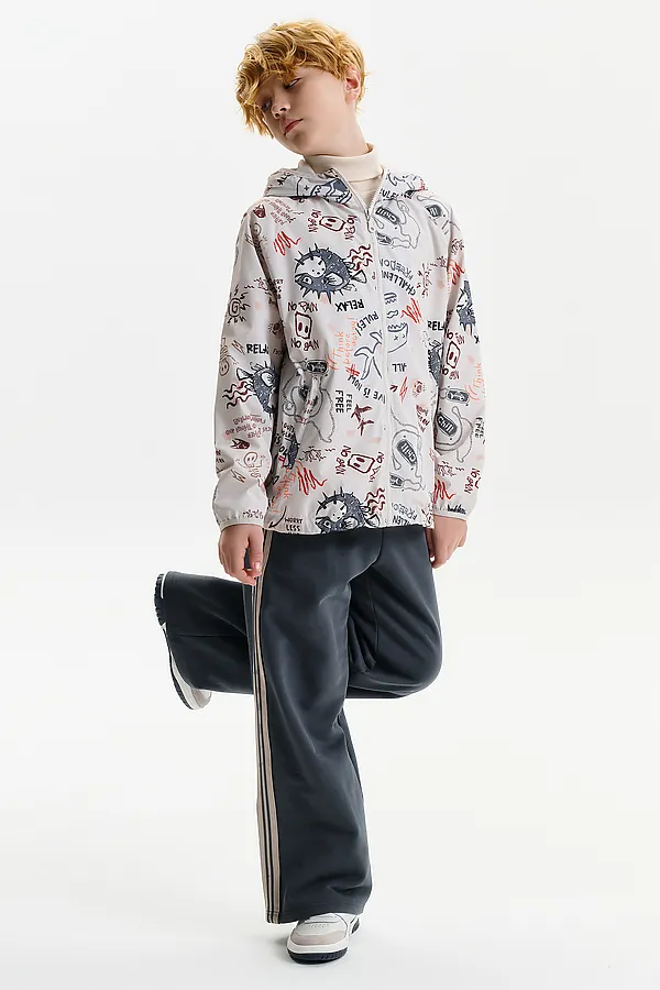 Ветровка для мальчиков PELICAN, молочный - фото 2