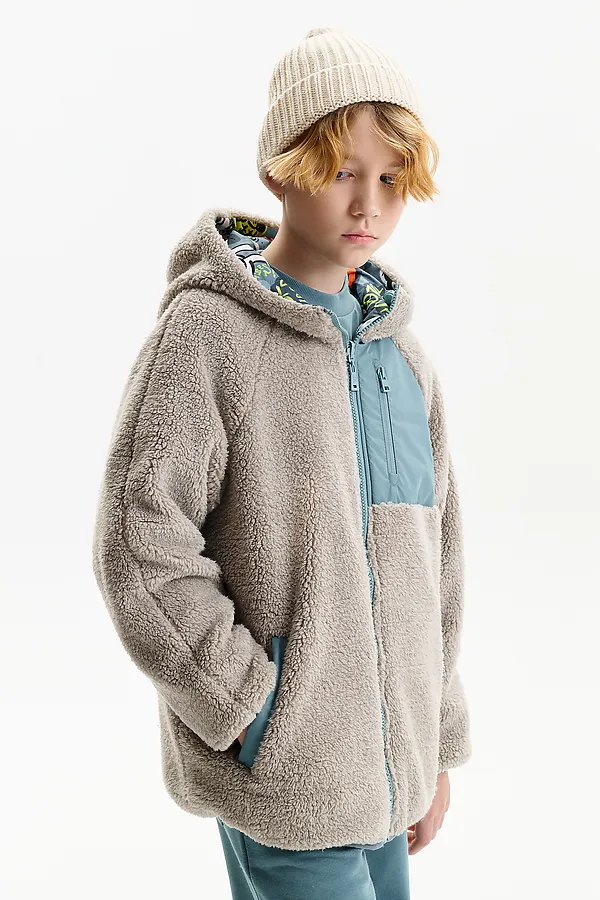 Двусторонняя ветровка для мальчиков PELICAN, джинс - фото 2