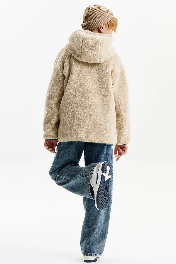 Двусторонняя ветровка для мальчиков PELICAN, хаки - фото 2