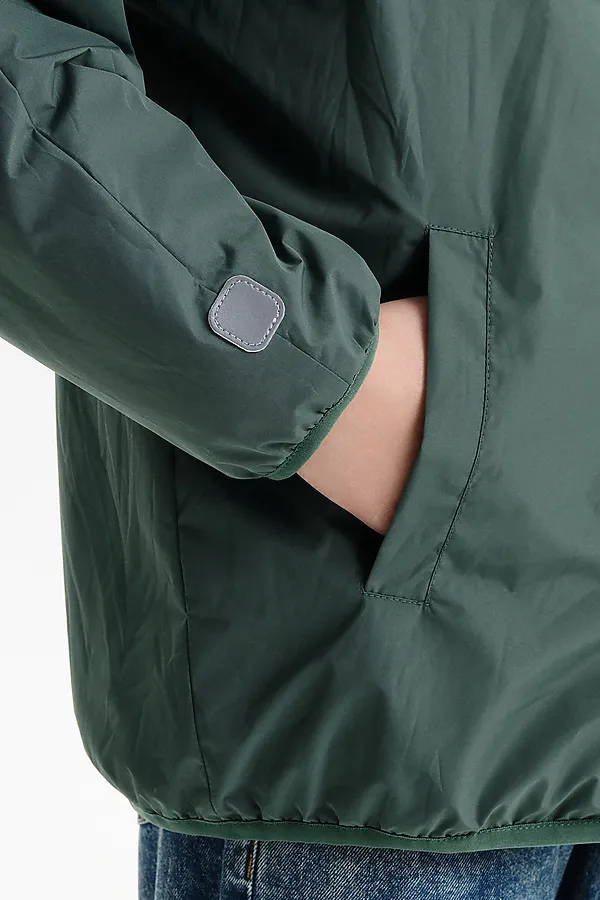 Двусторонняя ветровка для мальчиков PELICAN, хаки - фото 2