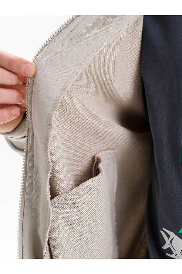 Толстовка для мальчиков PELICAN, светло-серый - фото 2