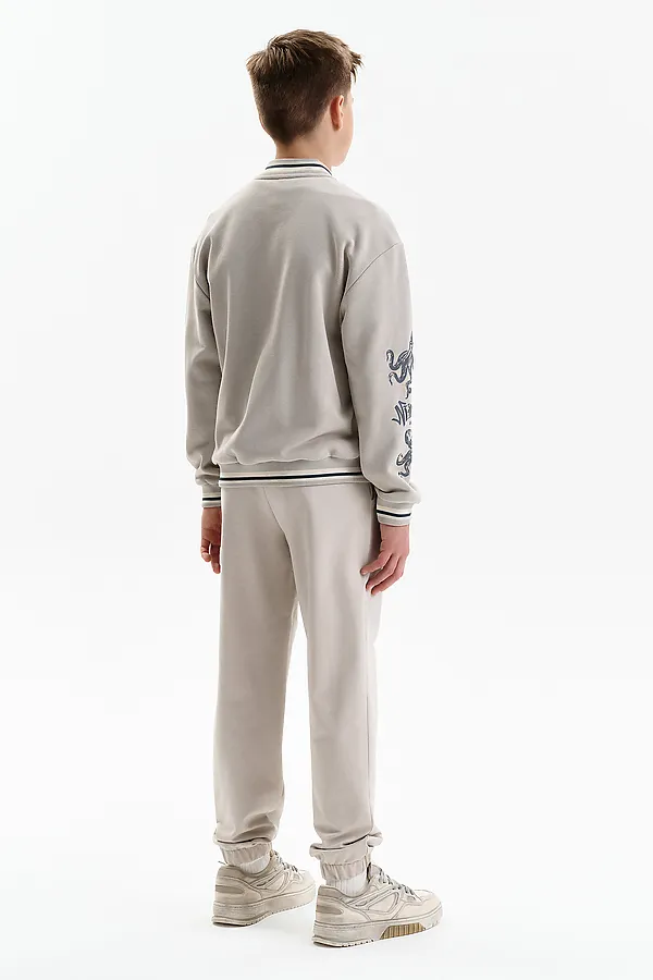 Толстовка для мальчиков PELICAN, светло-серый - фото 2