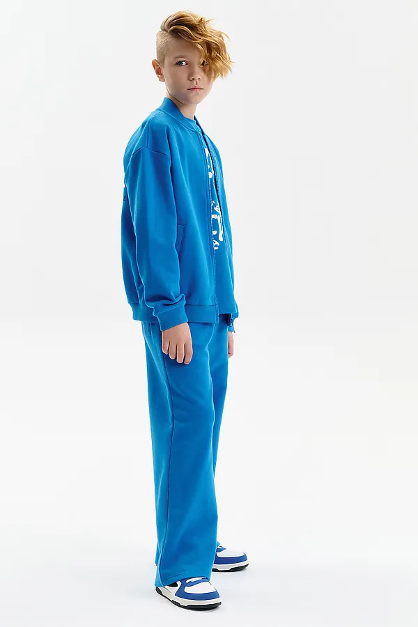 Толстовка для мальчиков PELICAN, лазурный - фото 2