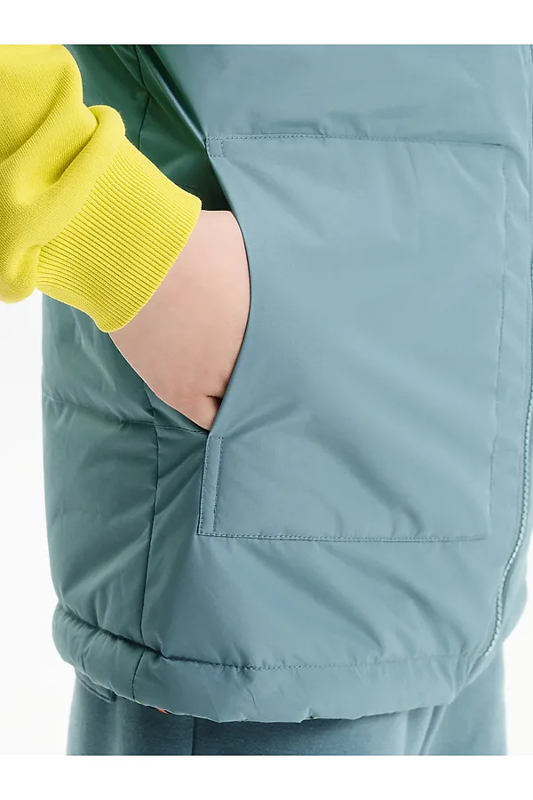 Жилет для мальчиков PELICAN, джинс - фото 2