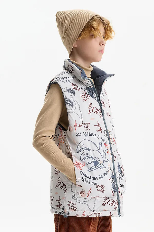 Жилет для мальчиков PELICAN, серый - фото 2