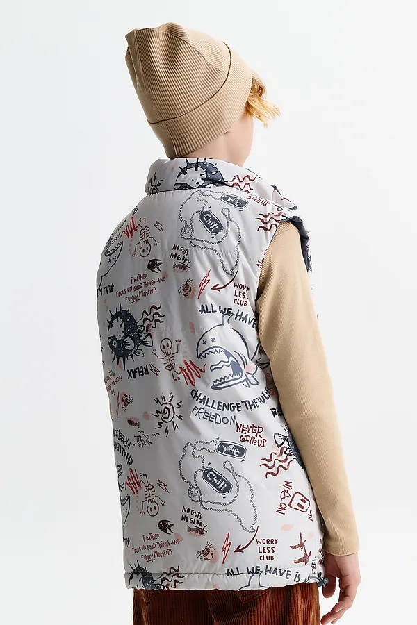 Жилет для мальчиков PELICAN, серый - фото 2