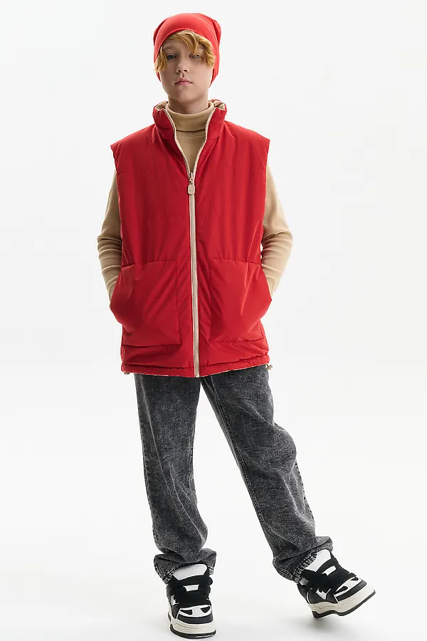 Жилет для мальчиков PELICAN, красный - фото 2