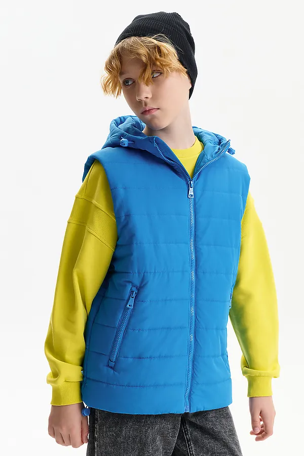 Жилет для мальчиков PELICAN, лазурный - фото 2