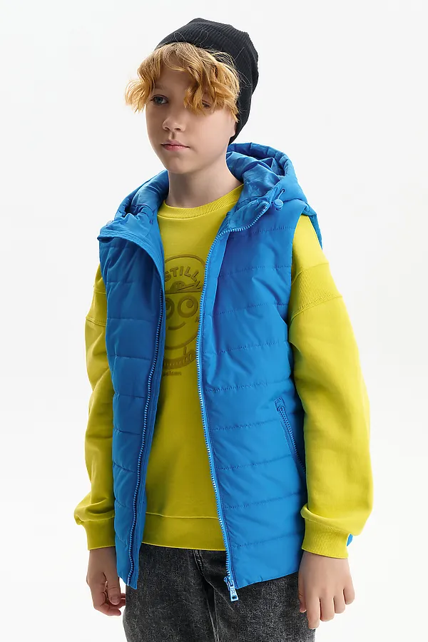 Жилет для мальчиков PELICAN, лазурный - фото 2