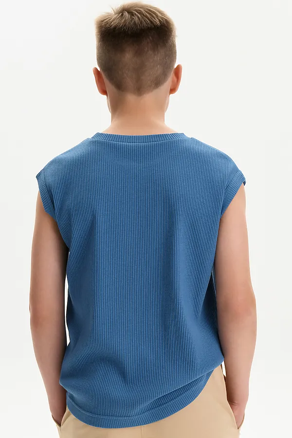 Майка для мальчиков PELICAN, джинс - фото 2