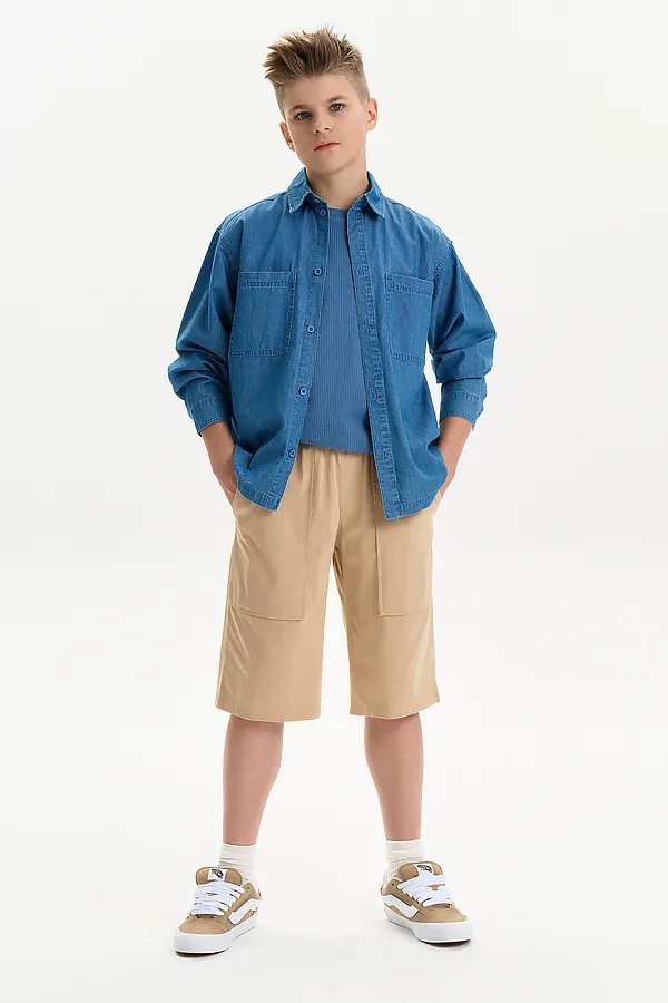 Майка для мальчиков PELICAN, джинс - фото 2