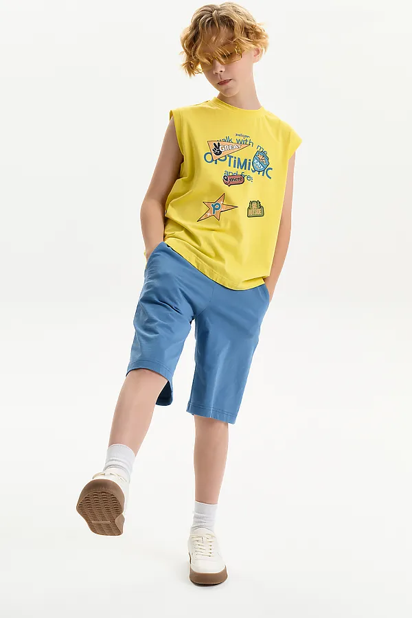 Майка для мальчиков PELICAN, желтый - фото 2