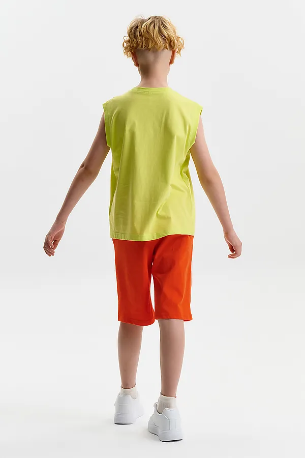 Майка для мальчиков PELICAN, яблочный - фото 2