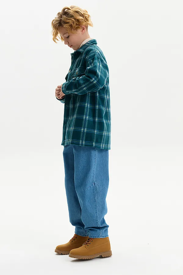 Утепленная рубашка PELICAN, изумрудный - фото 2