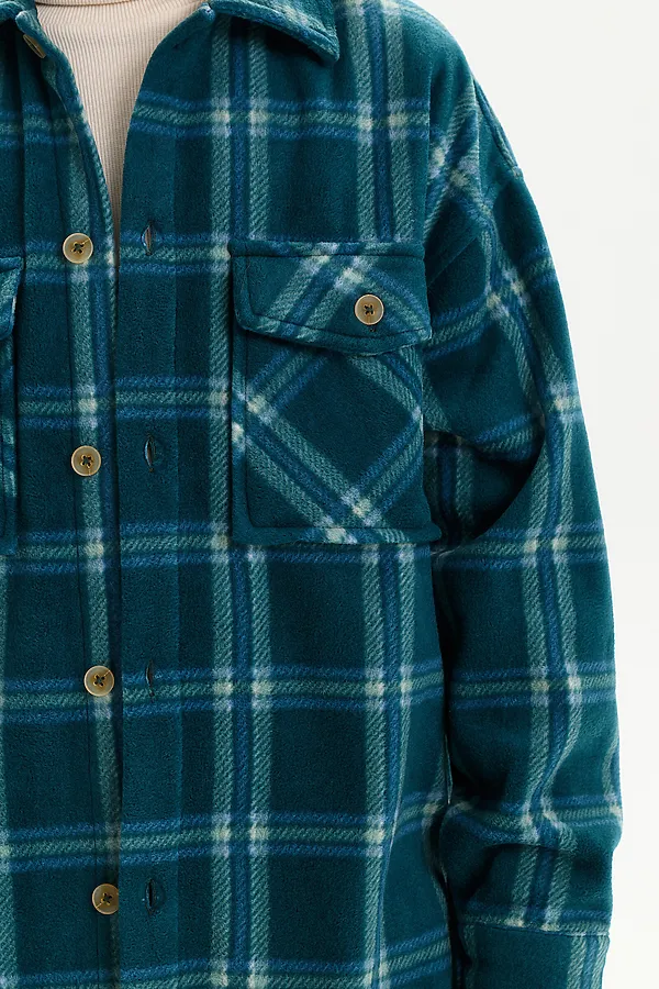 Утепленная рубашка PELICAN, изумрудный - фото 2