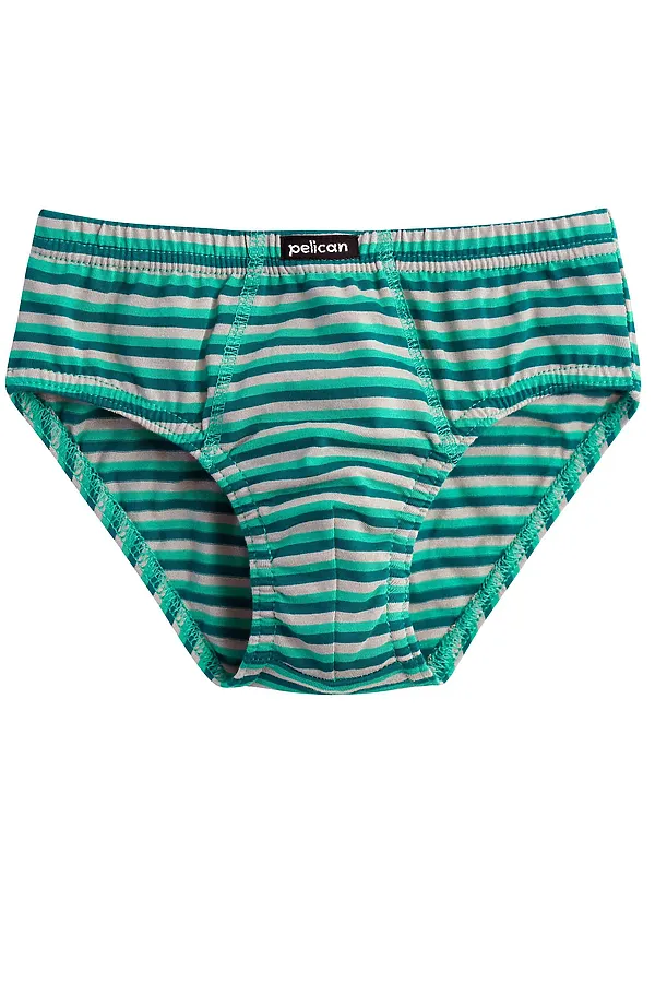Набор трусов для мальчиков PELICAN, изумрудный/изумрудный/серый - фото 2