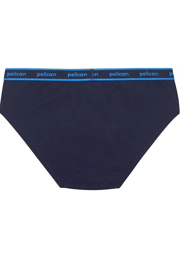 Набор трусов для мальчиков PELICAN, синий/джинс/темно-зеленый - фото 2