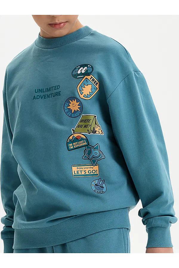 Свитшот PELICAN, джинс - фото 2