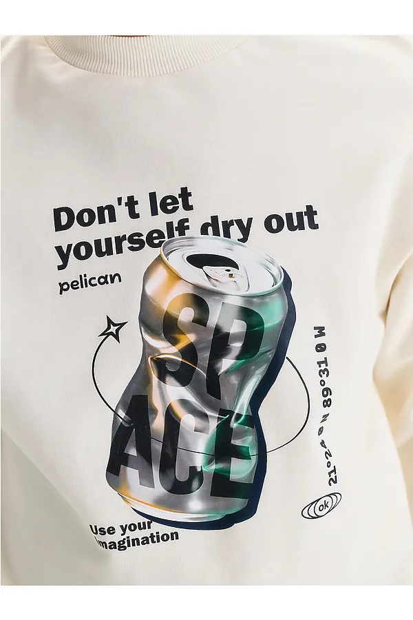 Свитшот PELICAN, молочный - фото 2