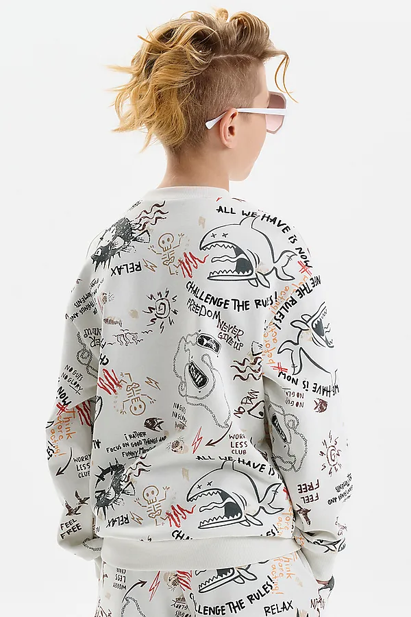 свитшот PELICAN, молочный - фото 2