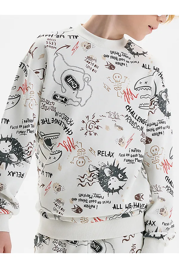 свитшот PELICAN, молочный - фото 2