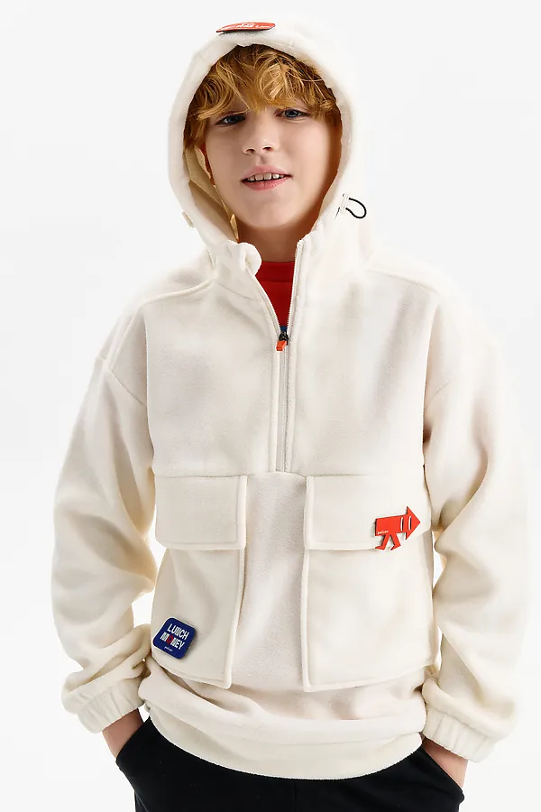 Толстовка PELICAN, молочный - фото 2