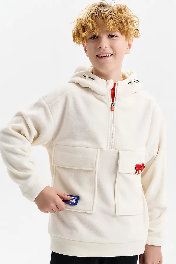 Толстовка PELICAN, молочный - фото 2