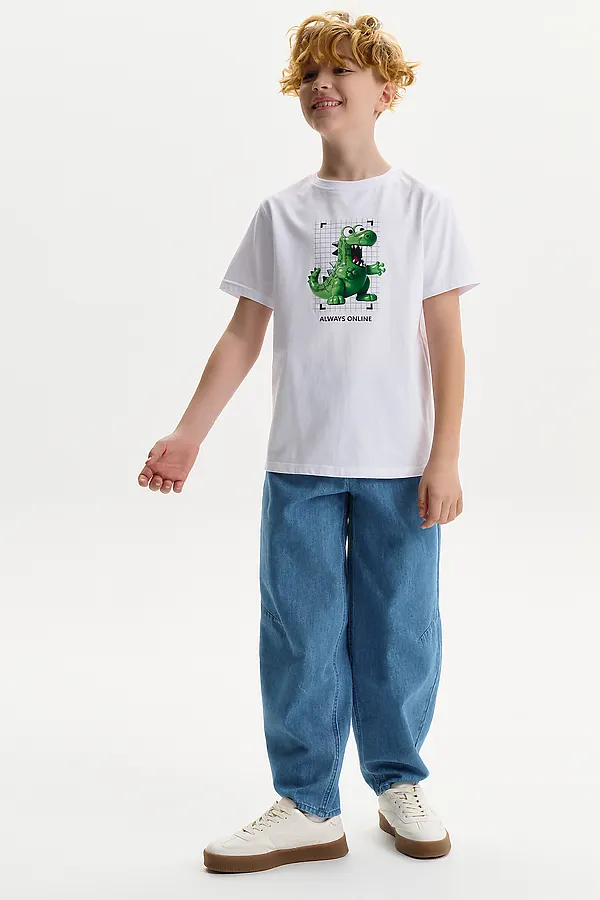 Футболка для мальчиков PELICAN, белый - фото 2