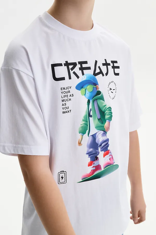 Футболка для мальчиков PELICAN, белый - фото 2