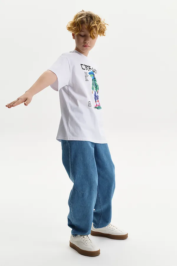 Футболка для мальчиков PELICAN, белый - фото 2