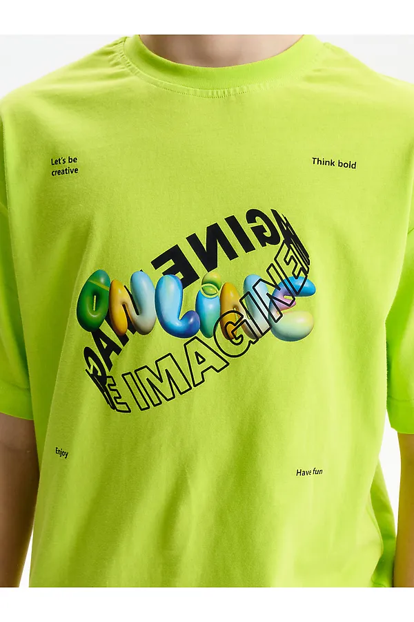 Футболка для мальчиков PELICAN, кислотный - фото 2